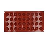 Molde de silicona de grado alimenticio semiesférico para pastel, chocolate, jabón, pan, seguro, antiadherente, fácil de limpiar, diseño hemisférico para el hogar, cocina, hornear (36 pequeños