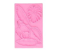 Molde de silicona de hoja tropical Safe Safe Demolding Rich Detalles Aplicaciones anchas