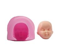 Molde de silicona de la cara humana: molde de pastel de cabezal de muñeca realista de 6 pulgadas, herramienta detallada de decoración de hornear, de arcilla artesanal hecho a mano | Para proyect