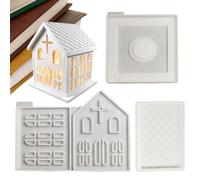 Molde de silicona de la iglesia herramienta de silicona reutilizable fácil | Molde en forma de casa de iglesia para principiantes, aficionados y profesionales, boda, compromiso, fiesta
