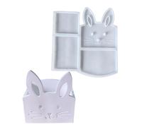 Molde de silicona de liberación eficiente para conejos que garantiza recipientes perfectos con forma de conejos para cada proyecto de manualidades, perfecto para dulces pequeños juguetes y proyectos