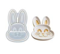 Molde de silicona de liebre creativo para hacer a mano, bandejas de resina únicas, textura de silicona adecuada para regalos y adornos, molde de resina único
