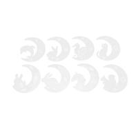 Molde de silicona de luna ocho piezas Diy Glue de cristal Runing Cating Cat Cathin Dolphin Crafting Kit Creative Resin Art Suministros