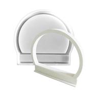 Molde de silicona de medio anillo de resina, molde de joyería de medio anillo, moldes de decoración de medio anillo de fundición de resina para velas, dulces, manualidades, decoraciones