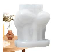Molde de silicona de oso, molde de oso muscular de dibujos animados 3D para manualidades, 4,9 x 3,8 x 6 cm, vela hecha a mano y resina para decoración del hogar, decoración especial del hogar, fácil