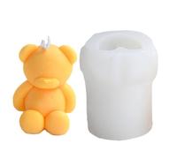 Molde de silicona de oso, molde de silicona con forma de oso de dibujos animados, para hacer jabón de fondant, decoración de pasteles, pasteles, cupcakes, fácil de liberar