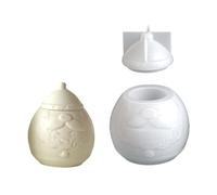 Molde De Silicona De Papá Noel Navideño Juego De Fundición De Resina Artesanal Para Contenedores De Almacenamiento Hechos a Mano Decoraciones Festivas Para Hogar Proyecto Artesanal Molde De De