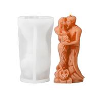 Molde de silicona de pares 3D - forma de amantes abrazos, vela no deformable fácil de liberar, molde de fundición de resina epoxi artesanal de arcilla de yeso | San Valentín arte romántico