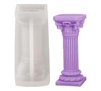 Molde de silicona de pilar romano - Molde de silicona para fondant, molde de vela de columna romana | Molde de fundición hecho a mano, molde de alta durabilidad, molde de silicona para fondant de