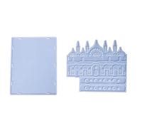 Molde de silicona de resina, caja de almacenamiento, joyería con forma de regalo, moldes de cenicero de silicona para resina