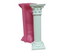 Molde de silicona de resina con diseño de rayas romanas, adecuado para soporte epoxi, decoración de mesa familiar, moldes para hormigón