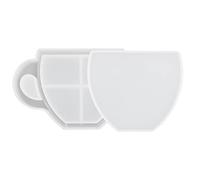 Molde de silicona de resina de cristal para café, limón, molde de almacenamiento, rodajas de limón