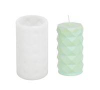 Molde de silicona de resina epoxi, hecho a mano, diseño cilíndrico, adorno para molde antiadherente