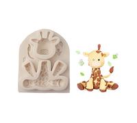 Molde de silicona de silicona para hacer jabón, diseño de mono león, león, conejito, jirafa, silicona, para hacer magdalenas, fondant, pasteles, fondant, etc