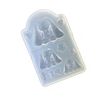 Molde de silicona de superficies lisas hecho a mano para diseño de orejas de conejos, accesorios y decoraciones de fácil extracción, herramientas de silicona multiusos adecuadas para conejos de oso