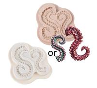 Molde de silicona de tentáculos pequeños, forma especial, pasta de chocolate, cocina, pasteles, fondant, para adultos, moldes de tentáculos de silicona