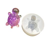 Molde de silicona de tortugas de diamantes reutilizables Molde de silicona flexible Excelente para elaborar diseños de tortugas intrincados Adornos Artesanía de fácil liberación