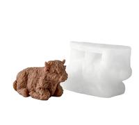 Molde de silicona de vaca - Molde de silicona 3D reutilizable, bonita decoración del hogar | Para fundir velas, para el hogar, habitación, escritorio, oficina, dormitorio universitario, apartamento,