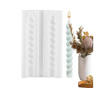 Molde de silicona de vela retorcida, molde de vela larga,Molde de vela de aromaterapia de barra larga | Diseño largo, silicona, liberación fácil, molde reutilizable para aro