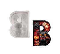 Molde de silicona del 3D - Resina 3D hecho a mano arcilla artesanía | Halloween B vela molde - para jabón, arcilla, chocolate, manualidades, caramelos, vacaciones, , hogar