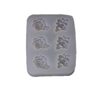 Molde de silicona desmontable para hornear diseño floral para arte de resina y azúcar Craft molde de flores de silicona