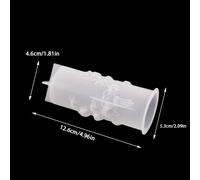 Molde de Silicona DNEJIU Compatible para DIY - Molde Cilíndrico con para Velas y Joyería, Molde de Cera/Resina de Forma Irregular Ideal para Manualidades, Cera, Resina, Arcilla y Jabón