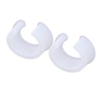 Molde de Silicona en Forma C, 2 Piezas, para Pulseras Semiabierto, Tamaño Grande, para Resina y Cristal