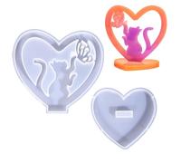 Molde de silicona en forma de corazón,Molde de resina en forma de corazón