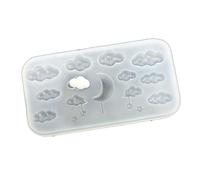 Molde de silicona en miniatura con diseño de nubes y lunas, suministros de joyería para resina epoxi, fabricación de manualidades y decoración del hogar