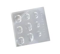Molde de silicona en relieve con forma de cabeza de muñeca para creaciones de diseño de salón y hogar, accesorios de molde de muñeca, adornos de moda, moldes de manicura profesional