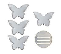 Molde de silicona epoxi de cristal para mesa de mariposa, estante de almacenamiento de superficie decorativa, estante de almacenamiento de resina