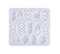 Molde de silicona fácil de usar, moldes geométricos para aretes, moldes huecos para joyas, entusiastas de silicona, molde hueco