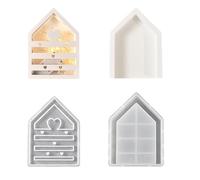Molde de silicona fácil de usar para casa, atmósferas, decoración de luz, para principiantes, manualidades, estilos de casa hueca, almacenamiento para padres e hijos, forma de actividad