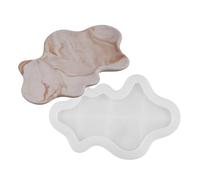 Molde de silicona fácil de usar para crear bandejas decorativas con forma de ondas única, adecuado para regalar moldes de hormigón hechos a mano