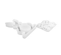 Molde de silicona fácil de usar para diseñar adornos de conejos y anillos colgantes, adornos de huevos para hacer joyas, molde de acento