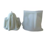 Molde de silicona fantasma - Moldes de fabricación de velas, molde de fundición de resina epoxi 3D reutilizable | Forma innovadora de silicona con acabado suave para jabón de vela Artesanía H