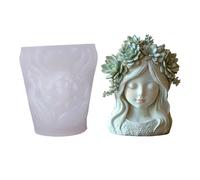 Molde de silicona flexible "Chica dormida" para joyas de hormigón, proyectos caseros, forma de resina "niña dormida".