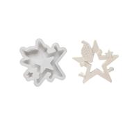 Molde de silicona flexible con diseño de estrella de Papá Noel, decoración del hogar, práctica herramienta de fabricación de joyas, molde de silicona para manualidades