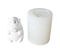 Molde de silicona flexible con forma de capibaras, aromaterapias perfumadas, hecho a mano, adorno de escritorio, molde de estatuilla de yeso
