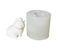 Molde de silicona flexible con forma de capibaras, aromaterapias perfumadas, hecho a mano, adorno de escritorio, molde de estatuilla de yeso