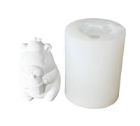 Molde de silicona flexible con forma de capibaras, aromaterapias perfumadas, para hacer adornos de escritorio hechos a mano