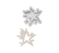 Molde de silicona flexible con forma de estrella de Papá Noel, decoración del hogar, práctica herramienta de fabricación de joyas, forma de silicona fácil de desmoldar