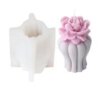 Molde de silicona flexible con forma de jarrón de flores, moldes perfumados, aromaterapia, herramienta práctica para hacer joyas, resistencia a altas temperaturas