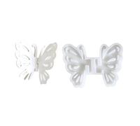 Molde de silicona flexible con forma de mariposa 3D para decoración de escritorio, herramienta de joyería, molde realista en forma de mariposa