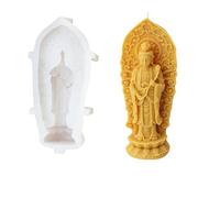 Molde de silicona flexible con forma de oración, aromaterapias perfumadas, para hacer adornos hechos a mano, molde guanyin
