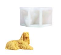Molde de silicona flexible con forma de perro, moldes de resina hechos a mano, suministros de arte adecuados para decoración de habitación, decoración creativa