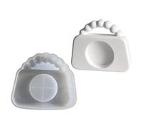 Molde de silicona flexible con forma de reloj en miniatura, para decoración del hogar, yeso, práctica herramienta para hacer joyas, manualidades de silicona