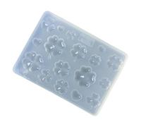 Molde de silicona flexible de fácil liberación de la serie de plantas, colgante de textura de silicona para creación de joyas artísticas, herramienta versátil para hornear