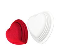 Molde de silicona flexible de grado alimenticio con forma de corazón para chocolate, mousse, pasteles, reuniones familiares, accesorios para hornear aptos para horno