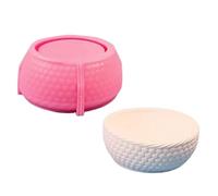 Molde de silicona flexible de resina epoxi fácil de usar, para hacer joyas, caja de almacenamiento redonda, moldes de yeso, caja de almacenamiento redonda